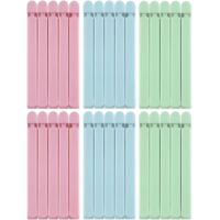 30 Pince sachet alimentaire, De 15 centimètres de long, 3 couleurs, pratiques pour fermer divers emballages alimentaires,Ensure that snacks remain fresh(vert, rose, bleu)