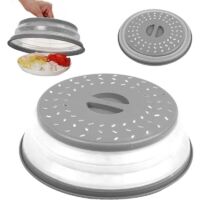 Micro Onde - Cloche Micro Onde sans BPA, Anti Vapeur et Fonction Passoire - Gris