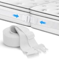 Support de matelas, raccord de matelas de 10 m, connecte deux matelas à une grande surface de couchage, connecteur de sangle de lit avec boucle en plastique, pont de lit pour matelas