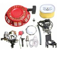 Kit Moteur pour Honda GX160 GX200 5.5HP - Carburateur, Recoil, Bobine d'Allumage, Bougie d'Allumage, Filtre à Air
