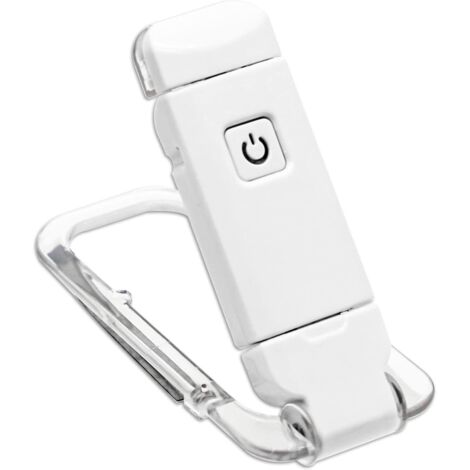Leselampe, USB-wiederaufladbare Klemmleuchte, flexibler und tragbarer Clip, augenschonendes, weiches Licht, kompakt und robust, ideal zum Lesen im Bett (1/5)