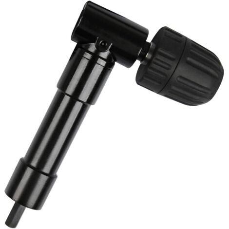 90°-Winkelbohrfutter mit Selbstspannung, Schnellspannbohrfutter, Schraubendreherbit, Winkelaufsatz, Bohreradapter, Winkelaufsatz für Bohrmaschine (1/5)