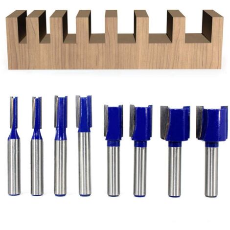 TIVOLY 3er-Set Hartmetallfräser 10 Mm – Zylinderschaft 6 Mm, Für Geradschleifer, Zum Fräsen Von Stahl & Edelstahl