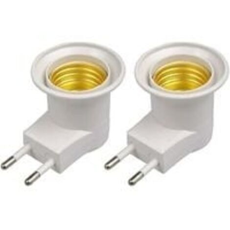 E27 LED-Lampenstecker-Adapter (EU-Typ) für Lampenfassung mit Ein-/Ausschalter (Weiß2)