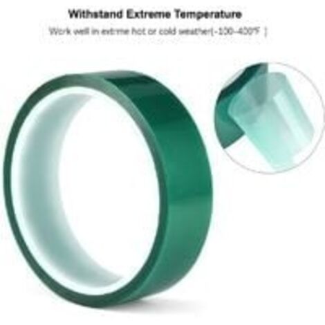 Satiskid 4 Rollen PTFE Teflonband Selbstklebend – 10/15/20/30 Mm X 10 M, 0,13 Mm Dick, Für Vakuumversiegelung, 3D-Druck, Hitzebeständig Bis 300°C