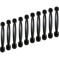 10 x 96 mm schwarze Türgriffe für Küchenschränke, Schlafzimmermöbel, Schubladen und Schränke