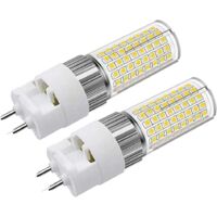 G12 16W Warmweiße LED-Lampe, Maiskolbenlampe mit Bi-Pin (entspricht 150W Halogen-/Glühlampe), 3000K 1600 Lumen Deckenstrahler für Haus, Straße, Garage, Garten, Lagerhalle, 2er-Pack