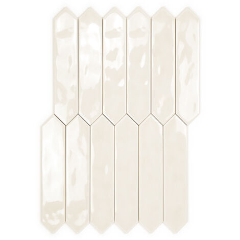 Carrelage Mur Ceramic Connection Beige Brillante 5x25 cm