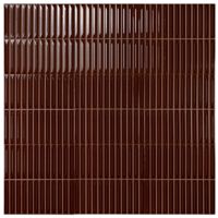 Carrelage Mur Ceramic Connection Brown Brillante 20x20 PRÉ-DÉCOUPÉ (1,5x10)