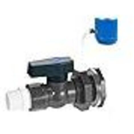 3/4"-Regenwasserhahn, PVC-Regenfassventil mit Schottverschraubung und Schlauchadapter für Aquarien, Schwimmbecken und Gartenfässer (3/4")