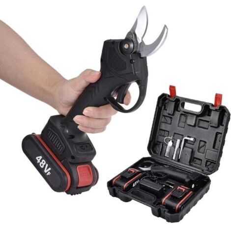 Elektrische Gartenschere, tragbare, wiederaufladbare Astschere mit integriertem Astschneider