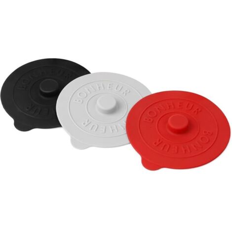 3-teiliges Set Silikon-Becherdeckel, wiederverwendbare, staubdichte Becherdeckel, 9,5 cm Durchmesser, für Zuhause, Outdoor-Gebrauch, Tassen, Kaffee (1/4)