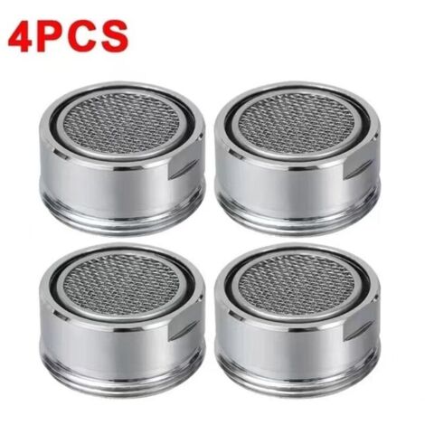 4-teiliges Ersatz-Luftsprudler-Set für Badezimmerarmaturen – 15"/16" 24 mm Luftsprudler für Küchenspülenarmaturen, Aufsatz für Badezimmerarmaturen, Luftsprudler für Hochleistungsarmaturen
