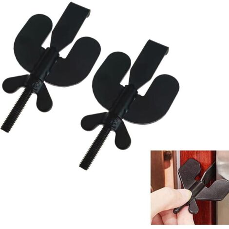 2 Stück Innentürschlösser, tragbares Innentürschloss, Reiseschloss, Türstopper, Sicherheitsschloss für zusätzliche Sicherheit und mehr (1/4)