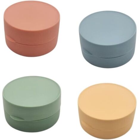 4-teiliges Seifenbox-Set aus Kunststoff, tragbarer Reise-Seifenbehälter, auslaufsicherer Seifenhalter mit Deckel, kleine Seifenaufbewahrungsbox für Zuhause (1/4)