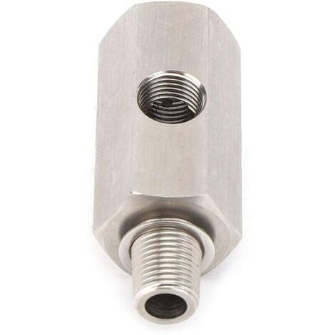 Öldrucksensor-T-Stück aus Edelstahl, 1/8" NPT, Turbo-Ölzuleitung, Druckanzeige, Kfz-Teile (1/8" NPT) (1/4)