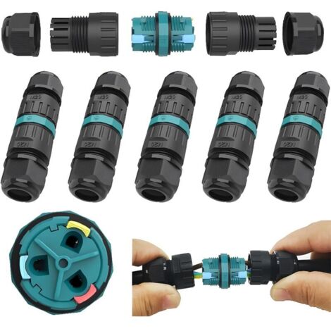 IP68 Wasserdichter Schutzschlauch für Außenkabelverbindungen für 1 AWG: 20-13, für 2-polige / 3-polige Verankerungskabel (5 Stück) (1/4)