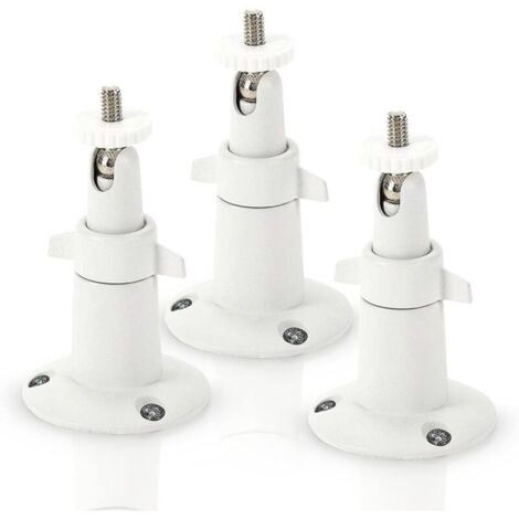 Metall-Wandhalterung für Arlo Smart-Sicherheitskameras – Verstellbare Innen-/Außenhalterung für Arlo-Kameras und andere kompatible Modelle (3er-Pack, Weiß) (1/4)