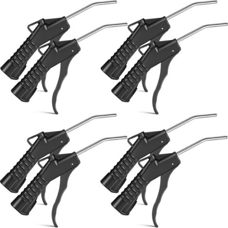 Set mit 4 elektrischen Druckluftwerkzeugen: Luftdüse, Ausblaspistole, Pistolengriff, Druckluftwerkzeug, Zubehör für Kompressoren für industrielle und Heimwerkeranwendungen