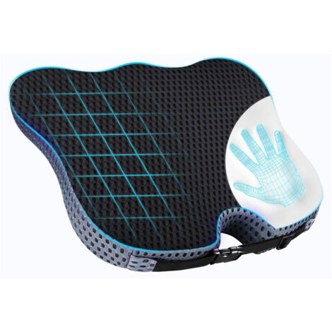 Universal-Autositzkissen, Fahrer-Autokissen, Memory Foam-Autositzkissen, ergonomischer Sitzerhöhung für Erwachsene für Autositz, Bürostuhl, Sessel