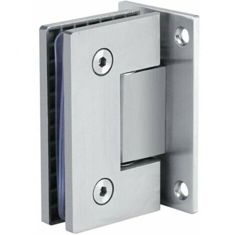 8–10 mm Schraubbefestigungen, Clips für Glastürscharniere, 90°-Wandhalterungen für rahmenlose Konstruktionen, Clips für Glasduschtüren, 1 Stück (1/4)