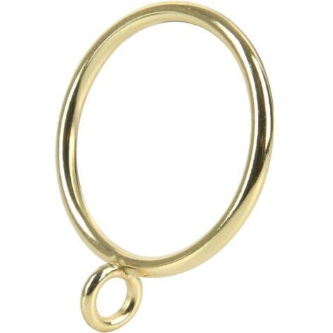 Gardinenringe – ideal für Wohnzimmer, Schlafzimmer und Badezimmer – 20er-Set, 45 mm Innendurchmesser, goldfarben