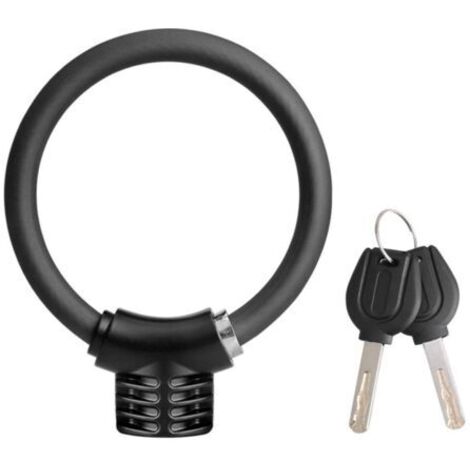 Diebstahlsicherungskabel aus Stahl für Fahrräder, mit Schlüssel, hohe Sicherheit, 12 mm Stahlkabel, geeignet für Rennräder und Roller. (1/4)