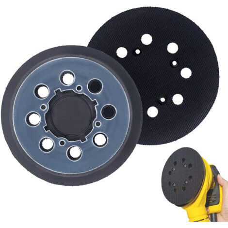 Set aus zwei Ersatz-Schleifpapierpads - kompatibel mit den Modellen DWE6423, DWE6421 und anderen, mit glatter und gleichmäßiger Oberfläche, einfach zu montieren. (1/4)
