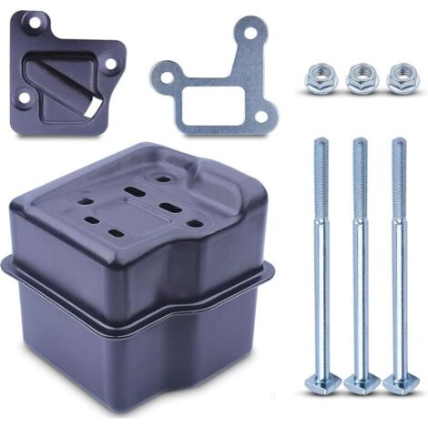 Auspuff-Kit für STIHL 029 039 MS310 MS290 MS390 Serie Kettensäge, Auspuffschalldämpfer + Dichtung + Schrauben und Muttern + Schalldämpferhalterung Zubehör Ersatzteile, DEBUNS