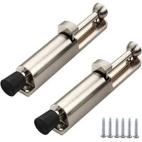 Set mit 2 Türstoppern mit Feder aus Zinklegierung – 147 x 28 mm