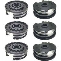 6er Pack Ersatz-Fadenspulen für LIDL Parkside Trimmer PRTA 20-Li A1, B2, C3, PRT 550 A1, A3, PRT 300 A1..DEBUNS