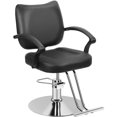 Fauteuil de barbier - Équipé d'un système de levage hydraulique haute performance, il peut pivoter à 360 degrés et a une capacité de charge maximale de 150 kg. Dimensions : 53×53×94 cm.