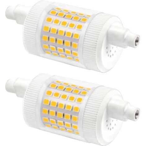 R7S 78 mm dimmbar, 15 W, neutralweiß (4000 K), 1500 lm, entspricht Halogen-Stiftlampe R7S 78 mm (120–150 W), 230 V Wechselstrom, R7S 78 mm dimmbare Keramik-LED für Decken-/Stehleuchten, 2er-Pack (1/5)