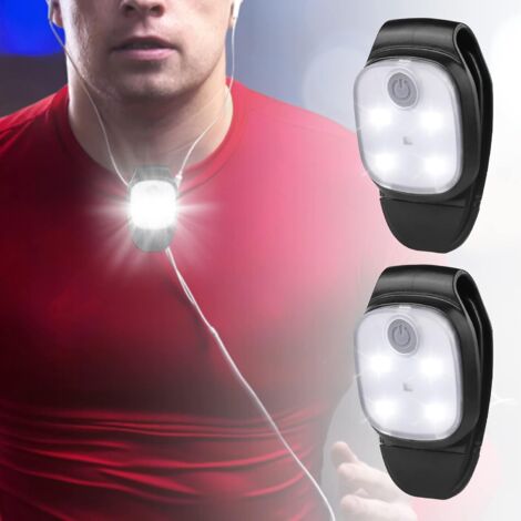 LED-Stirnlampe zum Anklipsen, USB wiederaufladbar, reflektierend, 4 Leuchtmodi, Mini-Stirnlampe für Laufen, Joggen, Angeln im Freien (1/5)