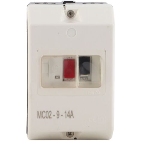 Wasserdichter Motorschutzschalter MC02, Motorschutzschalter p55, wasserdichter ABS-Leistungsschalter MC02-9-14a 220 V/380 V (1/4)