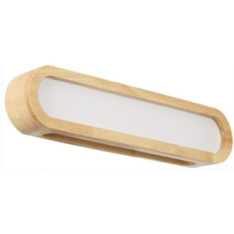 Ineasicer Moderne LED-Badezimmerspiegelleuchte, dimmbare LED-Wandleuchte aus Massivholz, Schlafzimmer-Nachttischleuchte, Arbeitszimmerleuchte, Wohnzimmerleuchte, Balkonleuchte, Treppenhausleuchte, Sta (1/4)