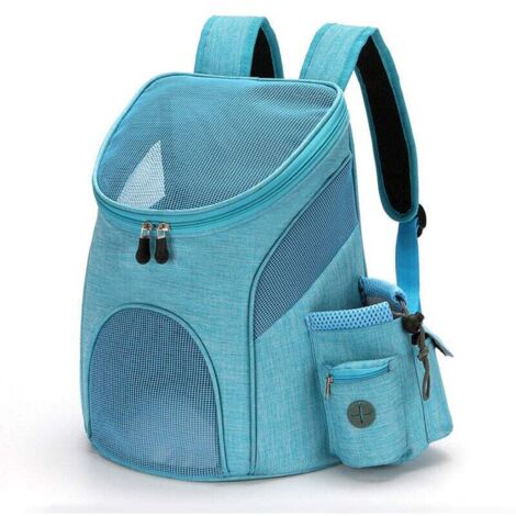 Katzenrucksack, Hundetragetasche für Kleintiere, zum Wandern, für Zugreisen, Autofahrten, Restaurantbesuche, faltbar, tragbarer Haustierrucksack für Haustiere bis 12 kg, Grün