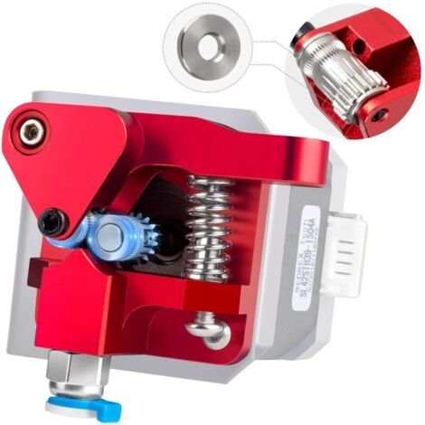 Ender 3 MK8 Dual Gear Extruder Metal Drive Feeder Upgrade für Ender 3 V2, Ender 3 Pro, Ender 3 Neo Series, Ender 5 Series, CR10 Series, Voxelab Aquila (Antriebswelle). (1/4)