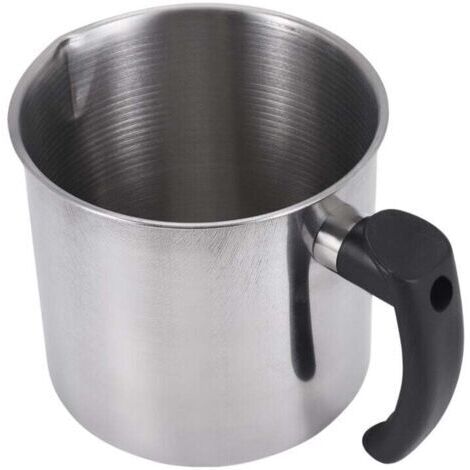 Gießkanne für die Kerzenherstellung, Doppelschalen-Wachsschmelzkessel, 1,3 Liter, hitzebeständiger Griff