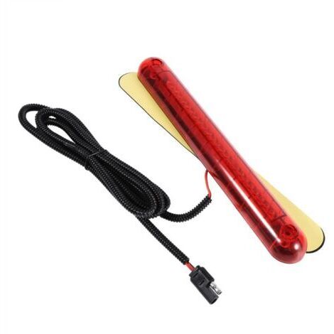 Dritte Bremsleuchte, universell, rot, 24 LEDs, für Fahrzeuge, obenliegende Montage, dritte Bremsleuchte, Rücklicht, 12 V