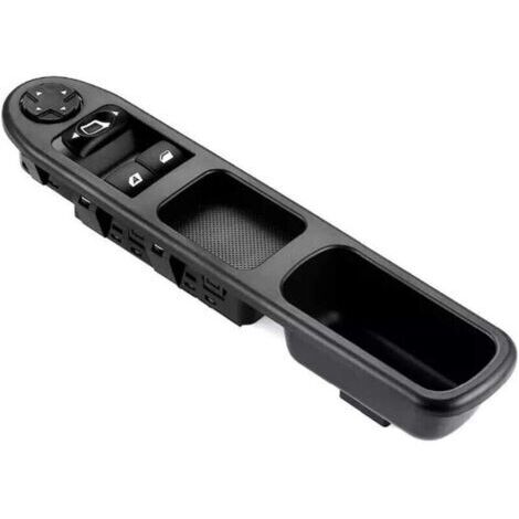 Fensterheber vorne links auf der Fahrerseite, elektrisch, Hauptschalter für Fensterheber CT 6554QC, kompatibel mit Peugeot 207 und Citroën C3, Fensterheberschalter links auf der Fahrerseite. (1/4)