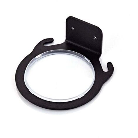 Wandhalterung für Haartrockner „Black Space“, Wandhalterung aus Aluminium (ohne Schrauben) für Badezimmer, Innendurchmesser 7,5 cm (1/4)
