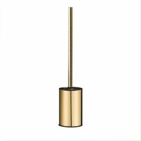 Brosse WC murale dorée en acier inoxydable 304 rond pour salle de bain (doré)