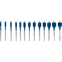 13-teiliges Expert SelfCut Speed Flachfräsbohrer-Set (für Weichholz, Spanplatten, Ø 10-32 mm, Profi-Zubehör für Schlagbohrmaschinen)