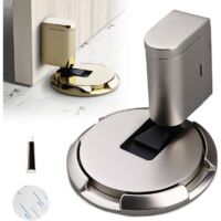 Türstopper, magnetischer Türstopper aus Metall, Türkeil, massiver Türstopper mit Kleber und Schrauben