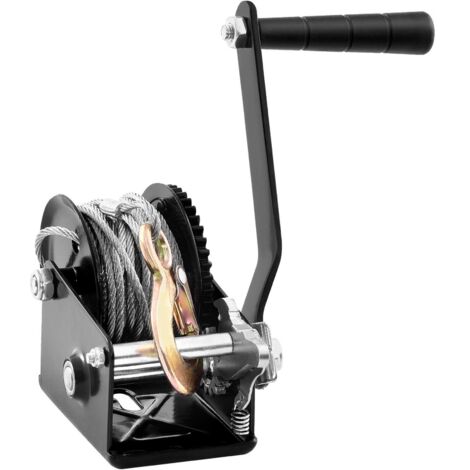 Treuil Manuel à Cliquet Bidirectionnel Bravex, Capacité 907 Kg, Sangle 6,1m X 5,1cm, Engrenage 4:1, Pour Bateau, Remorque Et VTT