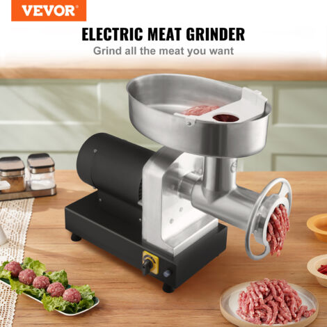 Hachoir à viande électrique 800 W avec remplissage de saucisses, hachoir à viande électrique avec disques à 3 trous pour la cuisine