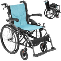 Fauteuil De Toilette Roulant VEVOR - 4 Roues Verrouillables - Capacité 350 Lbs - Aluminium