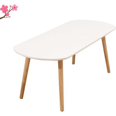 Marble Effect Coffee Table, Side Table for Living Room, Diameter 70 + 50 cm, Large Round, MDF, for Living Room, Bedroom, Balcony-70 x 70 x 45 cm (Burnt Wood + Black Legs) (1/5)