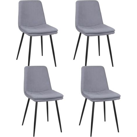 Lot De 4 Chaises Design Yam – Tissu à Rayures (Rose) (1/5)